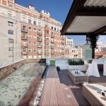 Terraza del Hotel Mayorazgo, en Madrid