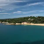 La playa del Castell, en Palamós