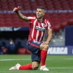 Luis Suárez con el Atlético de Madrid.