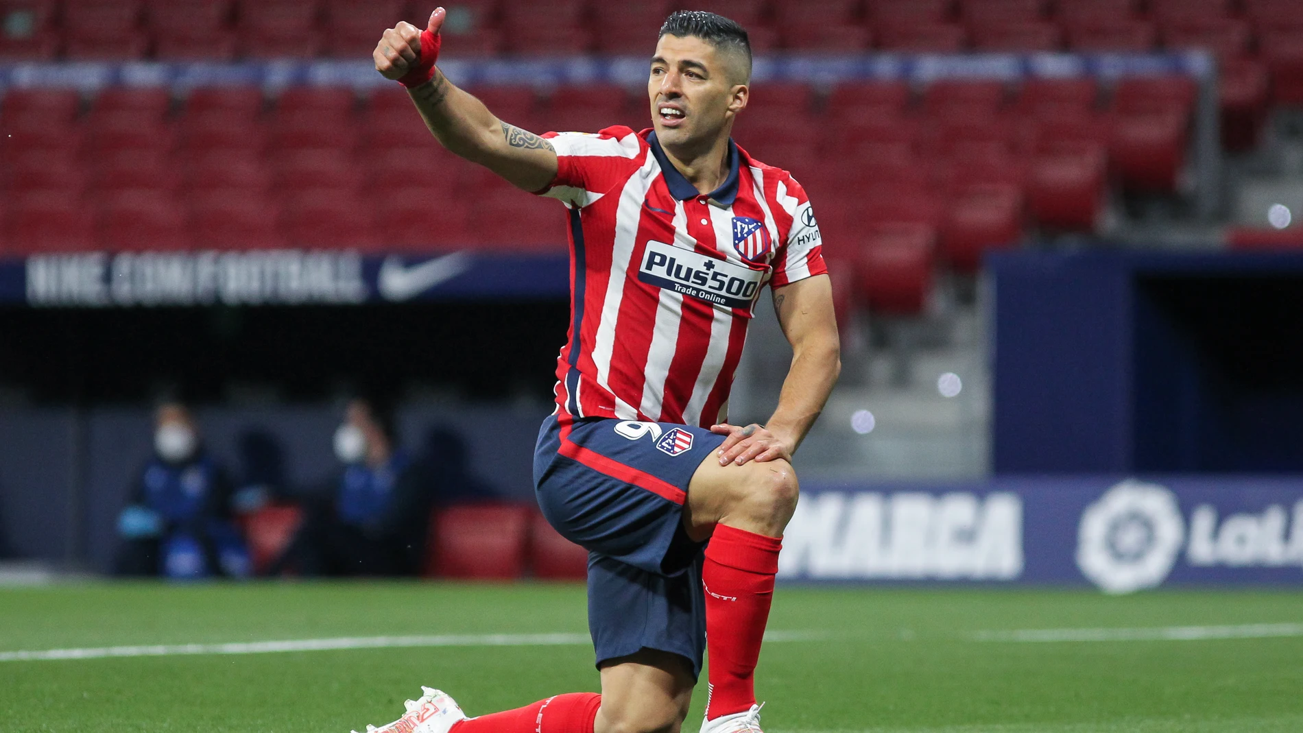 Luis Suárez con el Atlético de Madrid.