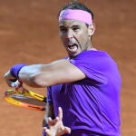 Rafa Nadal, muy enfadado
