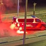 Un furgón de la Policía en los disturbios de La LíneaPOLICÍA NACIONAL13/05/2021