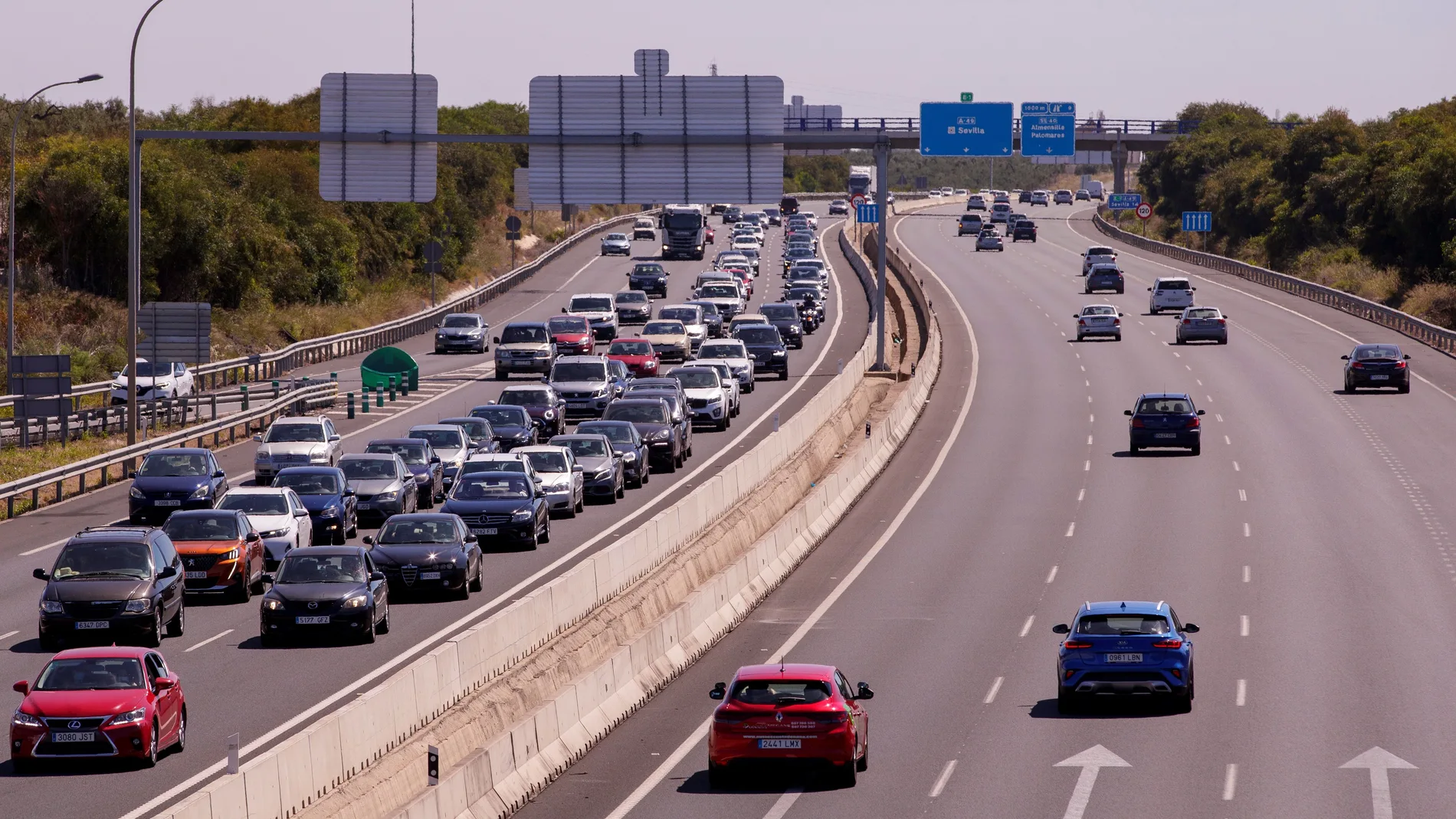 Autovía A-49 en la provincia de Sevilla