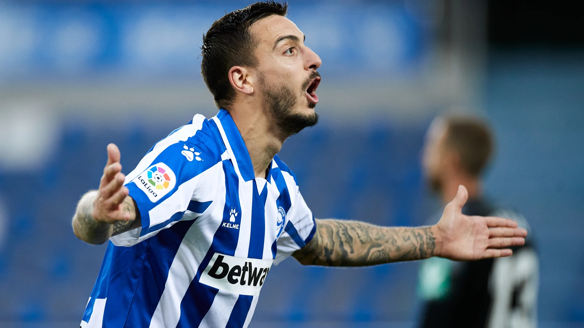 Joselu con el Alavés.