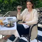 Vicky Martín Berrocal con cárdigan de Mango.