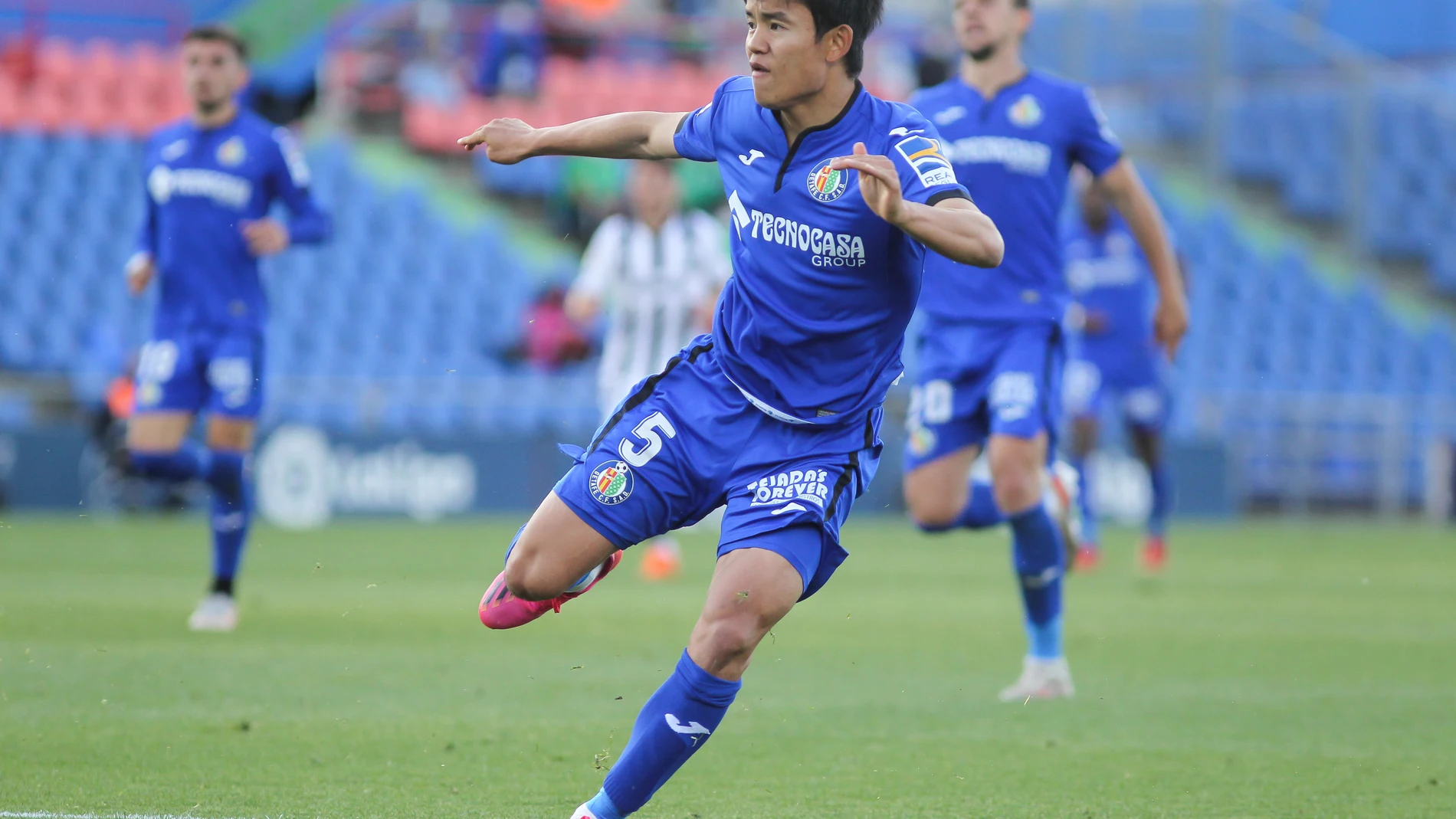 Takefusa Kubo con el Getafe.