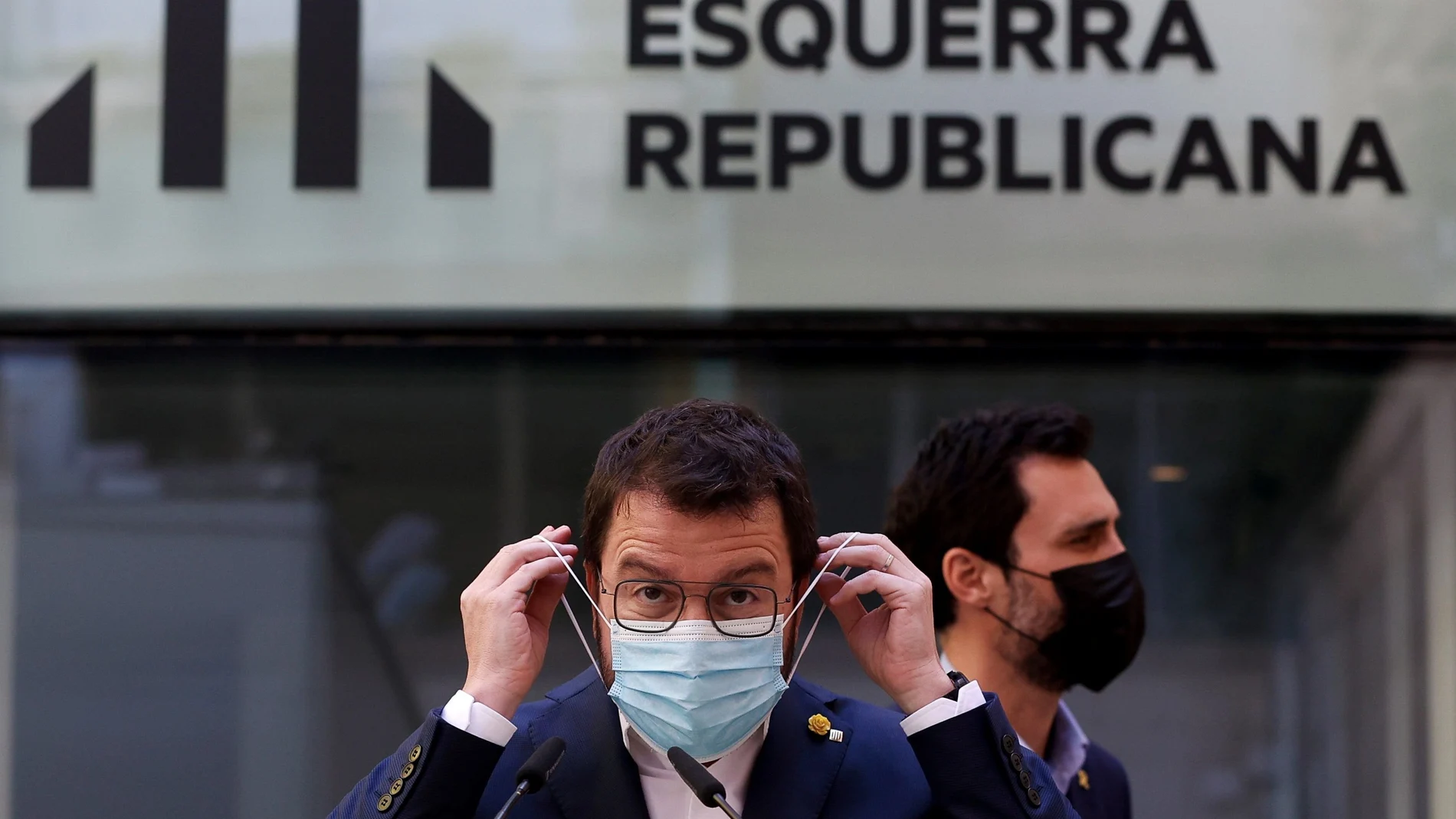El candidato de ERC a la presidencia de la Generalitat, Pere Aragonès
