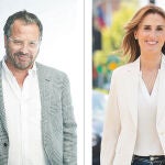 Los candidatos Patricio Fernández Chadwick y Marcela Cubillos Sigall