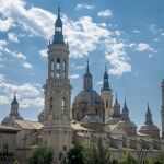 Basílica de Nuestra Señora del Pilar desde el Puente de Pieda, en Zaragoza
