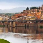 El río Ebro, a su paso por Tortosa