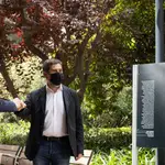 Pere Aragonès y Jordi Sànchez hoy en la presentación del acuerdo