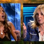 Marta López y Belén Rodríguez discutiendo en el plató de 'Supervivientes'