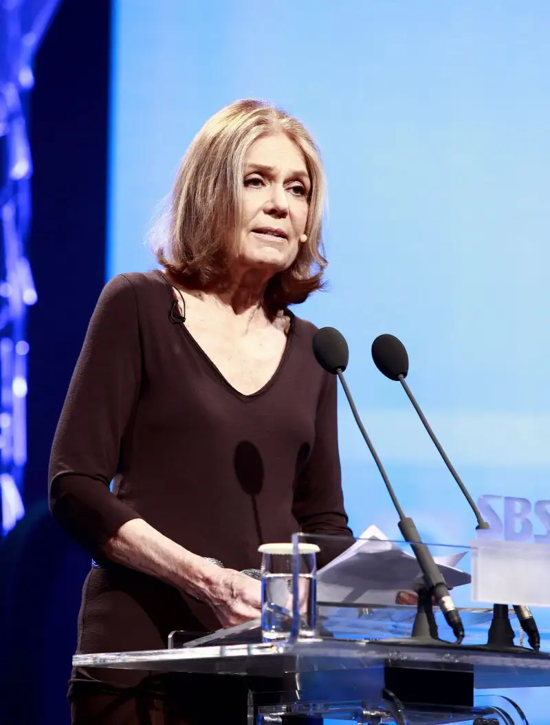 La escritora feminista Gloria Steinem en un foro de Seúl, Corea del Sur