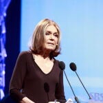 La escritora feminista Gloria Steinem en un foro de Seúl, Corea del Sur