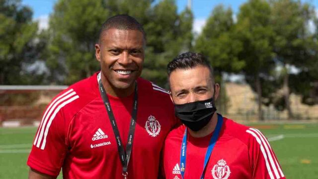 Julio Baptista, entrenador del Juvenil A del Real Valladolid.