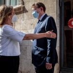 El presidente de la Generalitat, Ximo Puig, recibe a la vicepresidenta cuarta del Gobierno y ministra para la Transición Ecológica y el Reto Demográfico, Teresa Ribera