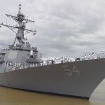 El destructor USS Curtis Wilbur en una foto de archivo