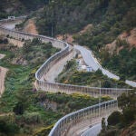 Valla que separa Marruecos de Ceuta