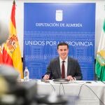 El presidente de la Diputación, Javier Aureliano García