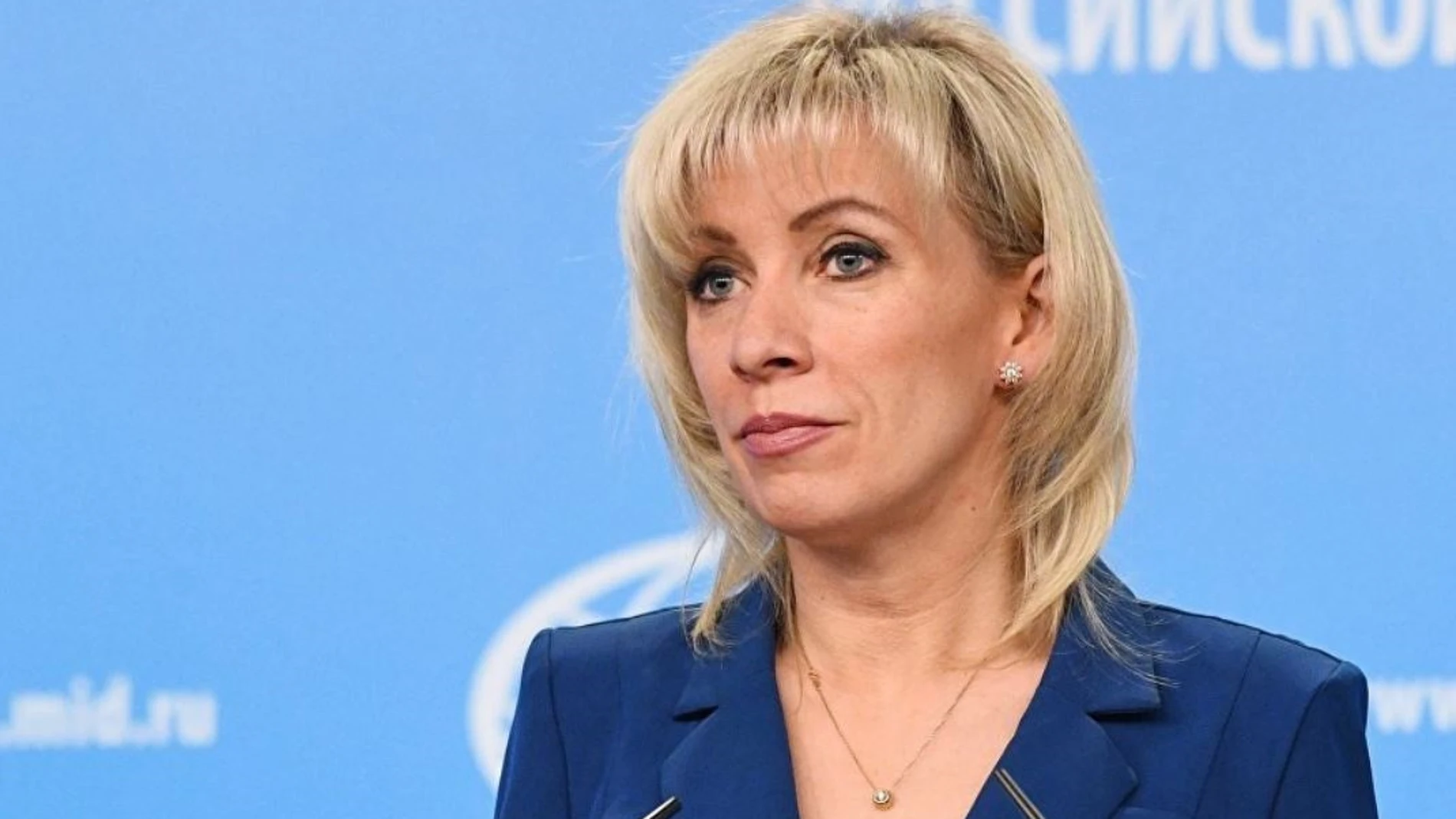 María Zajárova, la portavoz del Ministerio de Exteriores ruso
