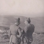 Fidel Dávila (izquierda) y Francisco Franco