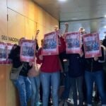 La sede de ERC en Barcelona, "okupada"