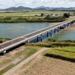 Puente del río Pioneer, al norte de Mackay, Queensland (Australia)