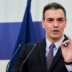 Pedro Sánchez, tras una reunión extraordinaria del Consejo Europeo en Bruselas