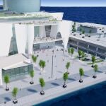 Proyecto del Museo Hermitage Barcelona en la Nueva Bocana del Puerto de Barcelona.