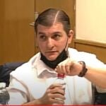 César Román, "El Rey del Cachopo", durante la última sesión de la vista oral en la Audiencia Provincial de Madrid