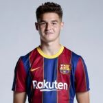 Mika Mármol con el Barcelona.