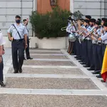 El JEMAD, durante una visita al Cuartel General del Ejército del Aire
