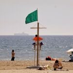 Imagen de la playa de Alboraya (Valencia)