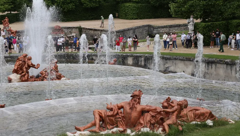 Inauguración de la Temporada de Fuentes de los Jardines del Palacio Real de La Granja de San Ildefonso