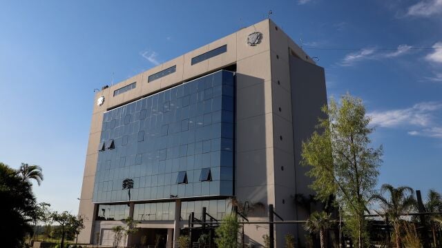 Sede de la CONMEBOL en la ciudad de Luque, en Paraguay.