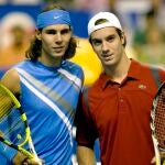 Nadal y Gasquet, antes de un partido