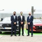 Enrique Tomás, presidente de la Feria del Automóvil de Valencia; Joaquín Longares y Enrique Soto