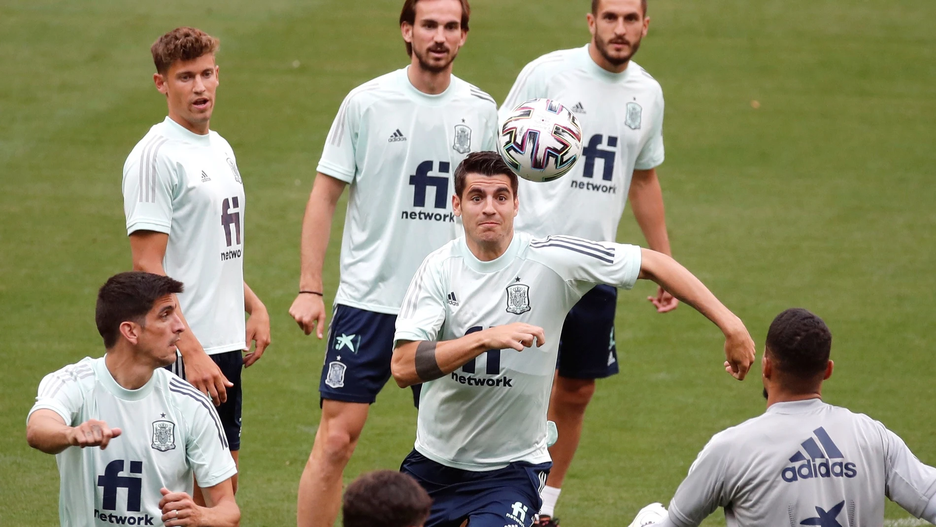 Jugadores de la selección española