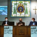 El obispo auxiliar de Valladolid, Luis Argüello, presenta la memoria de Cáritas 2020 y la Campaña del Día de la Caridad.