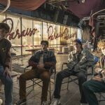 La pandilla de «Paraíso»: de izquierda a derecha, Javi, Álvaro, Zeta y Quino