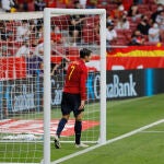 Morata, durante el España-Portugal