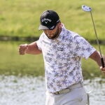 Jon Rahm celebra un birdie