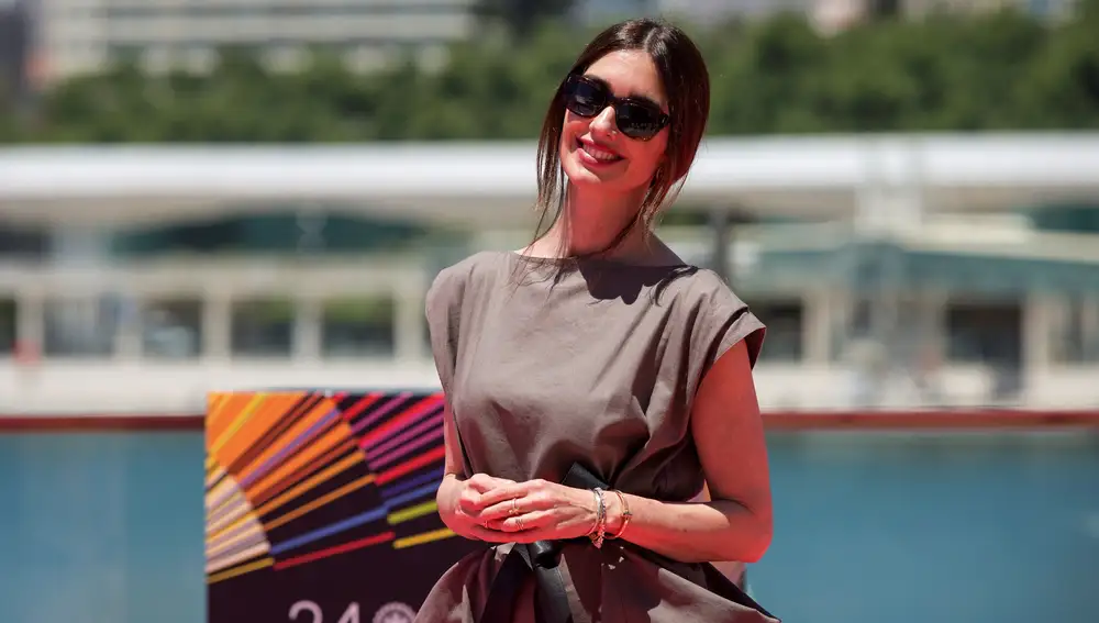 Paz Vega en la presentación de "La casa del caracol" en el Festival de Málaga. EFE/Daniel Pérez