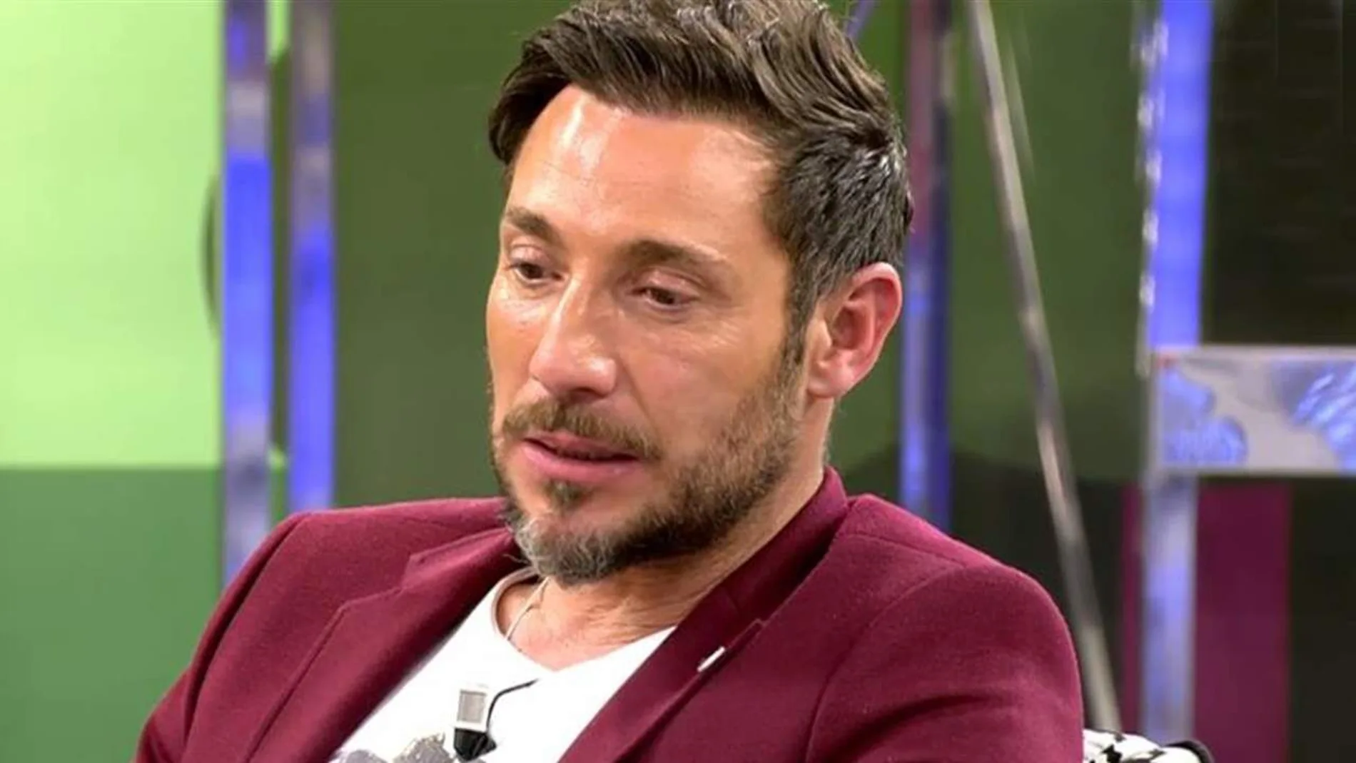 Antonio David Flores en el plató de Sálvame Diario