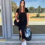 Vicky Martín Berrocal con vestido de Zara.