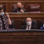 La ministra de Asuntos Exteriores, Unión Europea y Cooperación, Arancha González Laya, interviene en una sesión de control al Gobierno, a 9 de junio de 2021, en el Congreso de los Diputados, Madrid