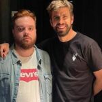 Piqué, junto a Ibai Llanos