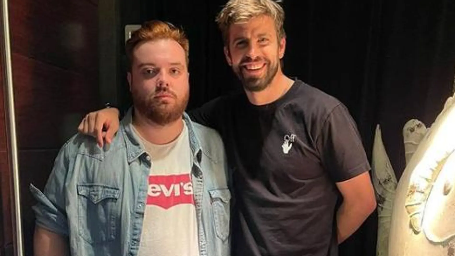 Piqué, junto a Ibai Llanos