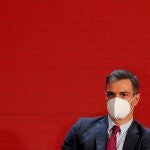 El presidente del Gobierno español, Pedro Sánchez, participa hoy, jueves 10 de junio de 2021, en la inauguración de la Cumbre Extraordinaria de Jefes de Estado y de Gobierno del Sistema de la Integración Centroamérica (SICA).