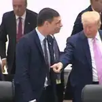 Trump le manda sentar a Pedro Sánchez en la cumbre del G20 en 2019